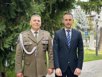 Deputatul George Gima alături de atașatul militar al Poloniei în România. FOTO Facebook