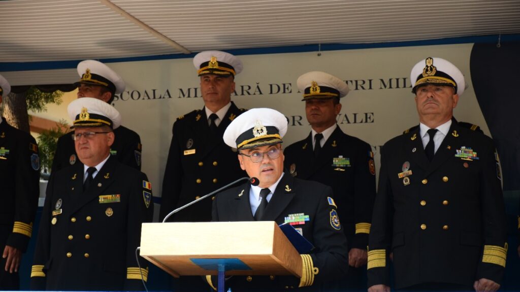 Comandor Valentin Nae, comandantul Școlii Militare de Maiștri Militari a Forțelor Navale. FOTO Forțele Navale Române