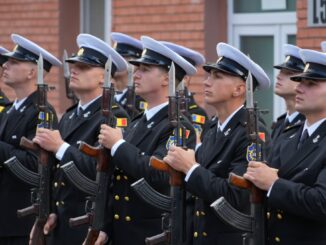 Elevii Școlii Militare de Maiștri Militari a Forțelor Navale au jurat credință patriei. FOTO Forțele Navale Române