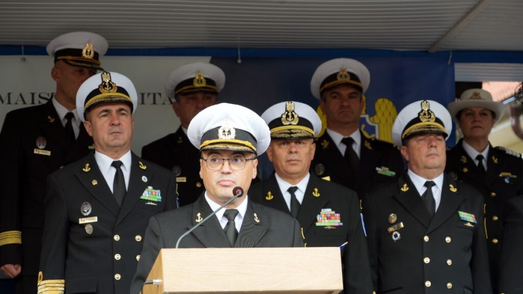 Elevii Școlii Militare de Maiștri Militari a Forțelor Navale au jurat credință patriei. FOTO Forțele Navale Române