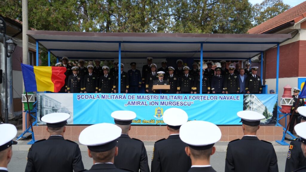 Elevii Școlii Militare de Maiștri Militari a Forțelor Navale au jurat credință patriei. FOTO Forțele Navale Române