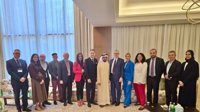 Deputatul USR George Gima, vizită în Emiratele Arabe Unite. FOTO Facebook George Gima