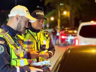 Poliștiștii de la Rutieră s-au aflat la datorie, noaptea trecută. FOTO IPJ Constanța