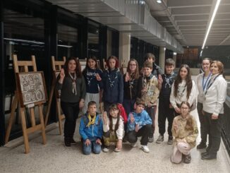 Cercetașii constănțeni, în vizită la Edificiul Roman cu Mozaic. FOTO MINAC